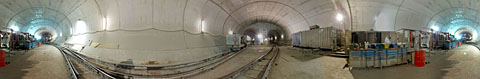 Im Gotthard-Basistunnel unterhalb Sedruns, Januar 2011 (Foto © Lucas Jacomet, lucas.jacomet.com)