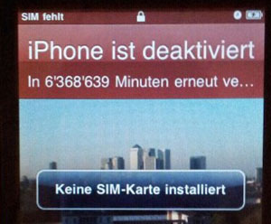 12 Jahre blockiertes iPhone