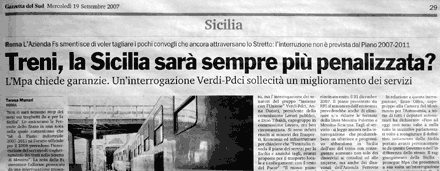 Gazzetta del Sud, 19. September 2007