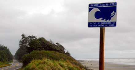 Tsunami Hazard Zone (Olympic Peninsula, August 2008) Tsunami Hazard Zone (Olympic Peninsula, August 2008)