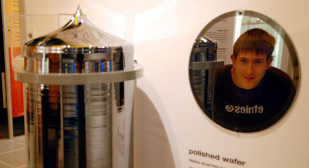 Lucas im Intel-Museum (September 2008)