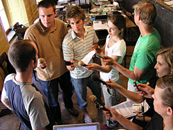 Radio-Interviews nach der Medienkonferenz