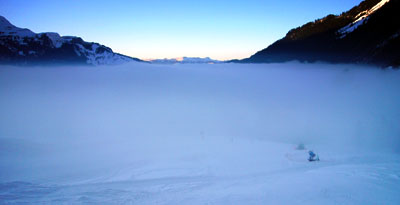 Nebelmeer in verschiedenen Variationen am 30. Januar 2009
