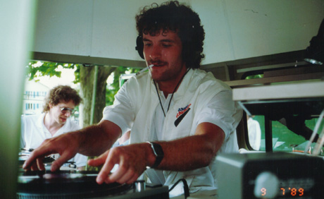 Christoph Steinmann, Meinrad Stöcklin: Radio Raurach am Grümpeli Breitenbach, Sommer 1989 