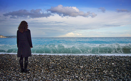 Am Strand von Nice, Nachmittag des 9. November 2009