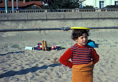 Der Autor am Strand von Cannes, Oktober 1977