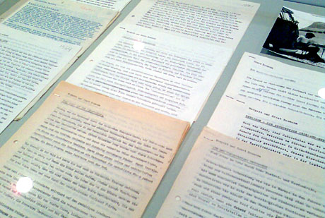 Das waren noch Zeiten - ohne PC und Backspace: Manuskripte von Margrit und Ernst Baumann (Kornhaus Bern, Juli 2010)