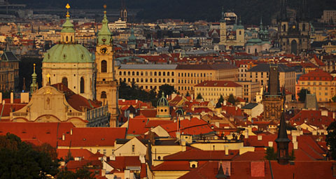 Die Dächer von Prag vom Zytgloggeturm à la Prag, 5. September 2010
