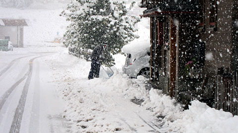 Wintereinbruch in Sedrun, 8. Oktober 2011