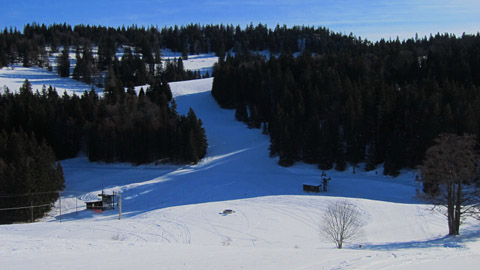 Skifahren im Vallée de Joux, Januar 2012