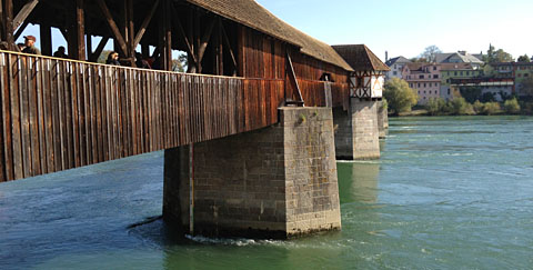 Holzbrücke Bad Säckingen, Oktober 2012 Holzbrücke Bad Säckingen, Oktober 2012